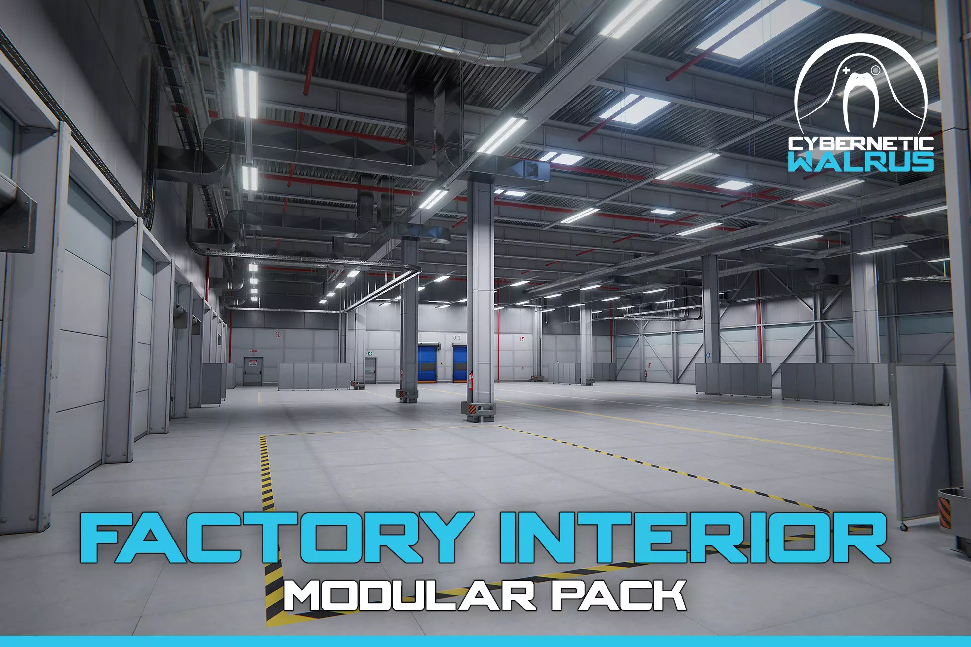 Unity Factory Warehouse Interior Modular Pack 1.0.1 工厂仓库 - 盘古CG网-盘古CG网