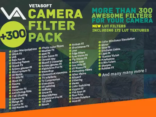 Unity3D Camera Filter Pack 4.1.0 相机滤镜特效 - 盘古CG网-盘古CG网