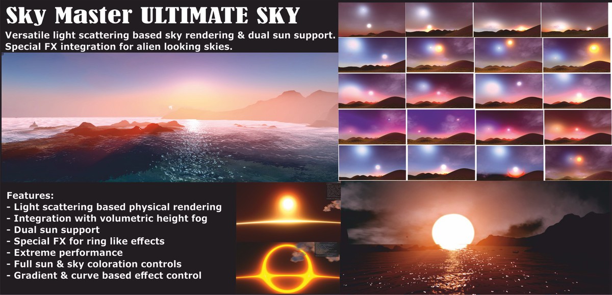 Sky Master ULTIMATE v4.0 - Unity天空照明海洋系统