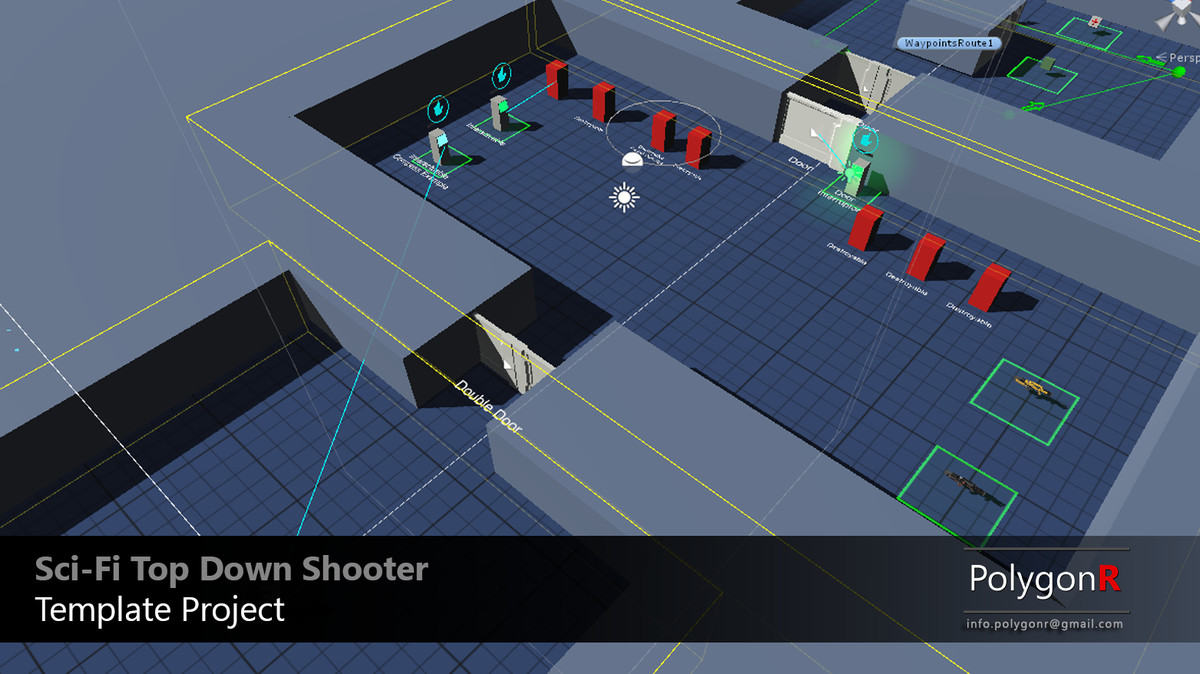 Sci Fi Top Down Game Template - Unity科幻射击游戏模板