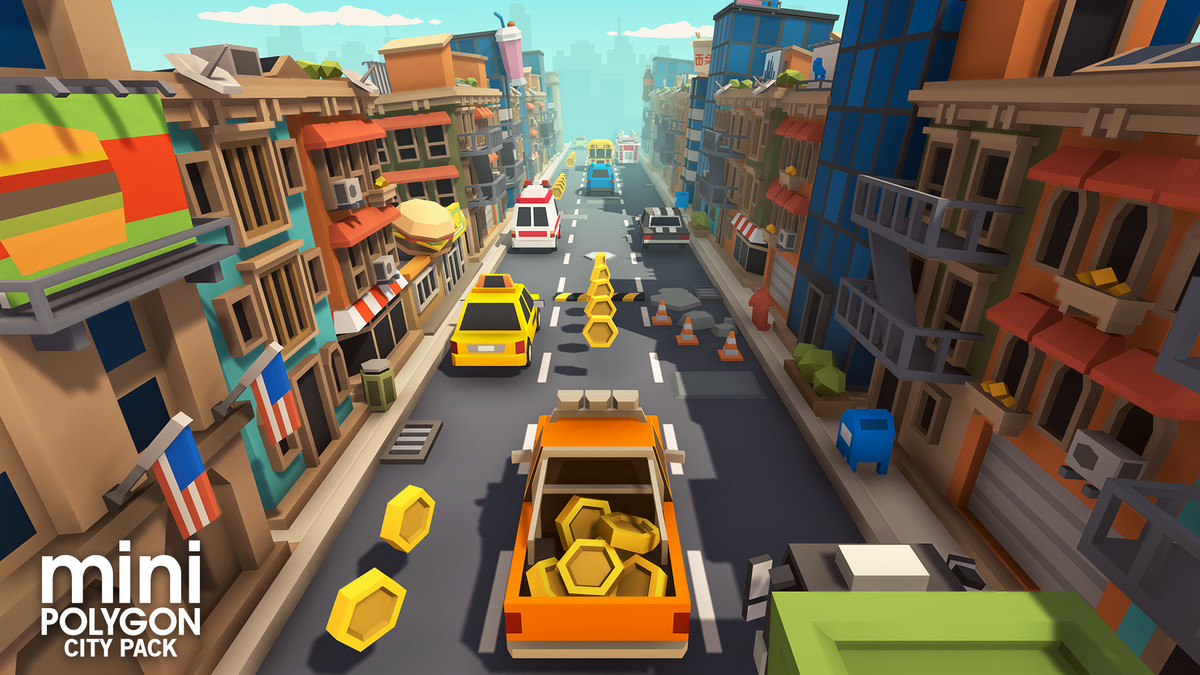 Unity3D低多边形城市模型包POLYGON MINI City Pack