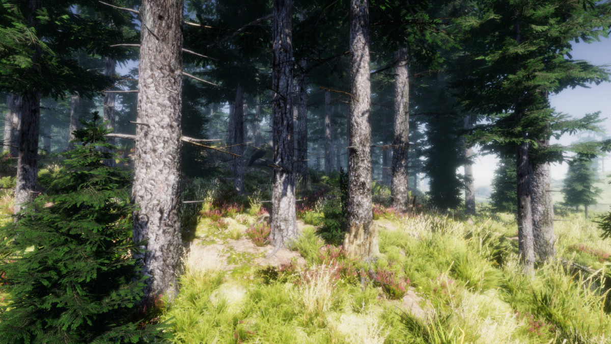 Mountain Trees For unity