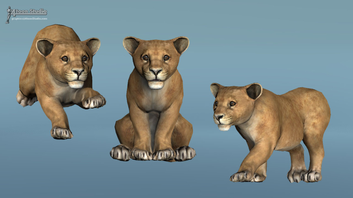 African Animal Pack For Unity动物模型包