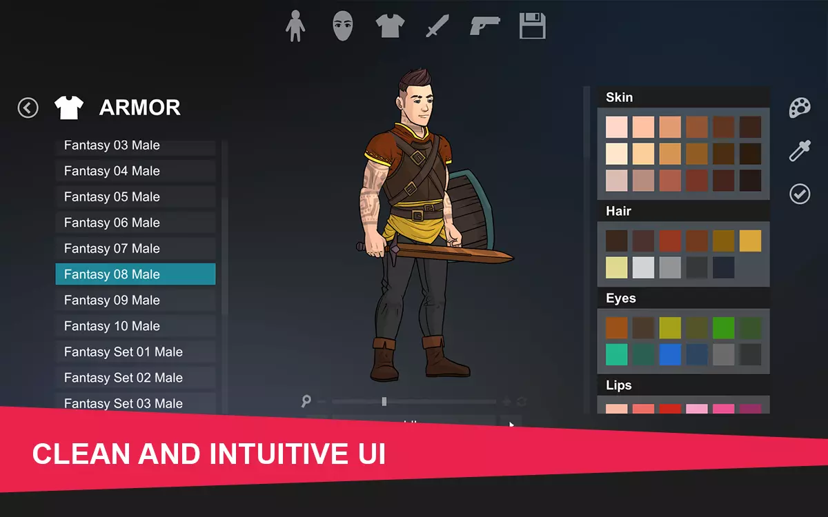 Создать персонажа и общаться с ним. 2d character creator. Character creator game. Character Unity Store. Character Pack for 2d game.