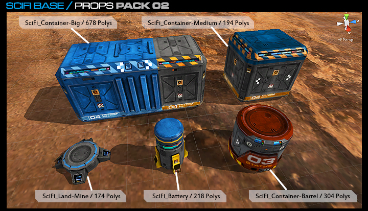 Unity SciFi Base Props Pack 02
