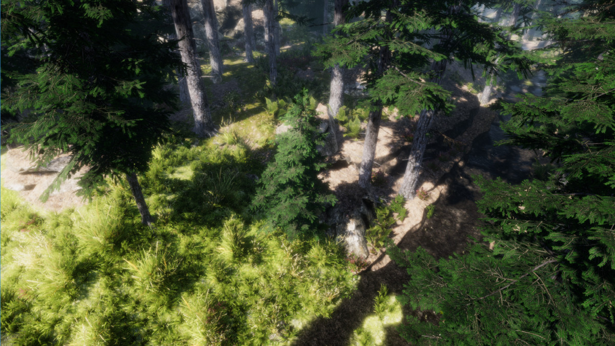 Mountain Trees For unity