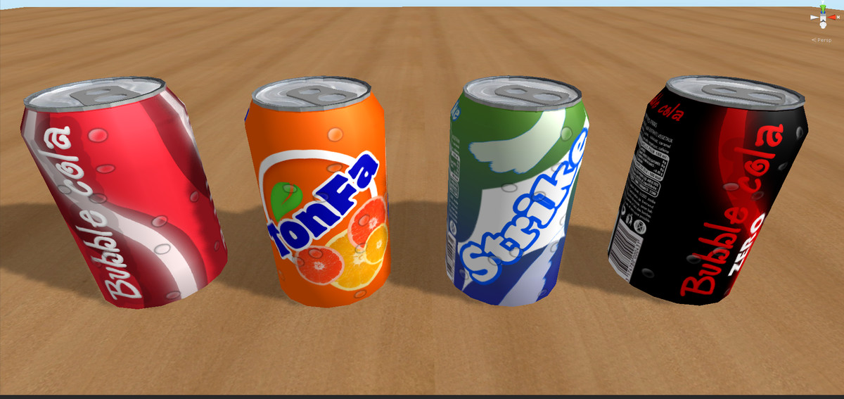 Unity易拉罐低多边形模型Soda Cans v1.03