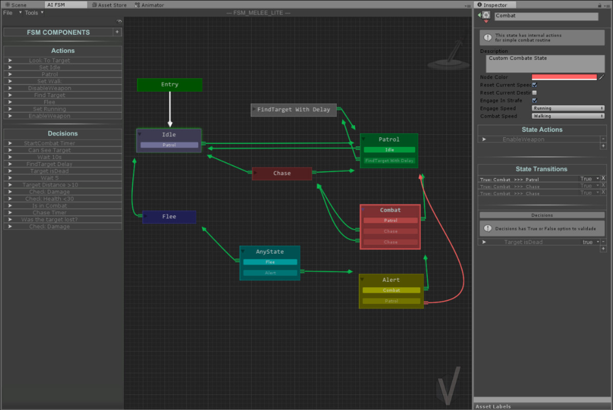 Unity人工智能AI系统FSM AI Template v1.1.9a-图片2